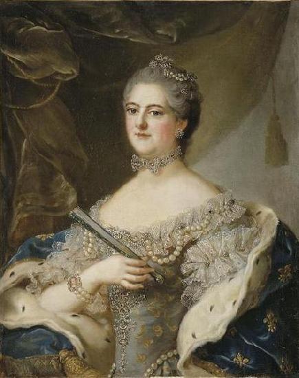 Jjean-Marc nattier elisabeth-Alexandrine de Bourbon-Conde, Mademoiselle de Sens oil painting image